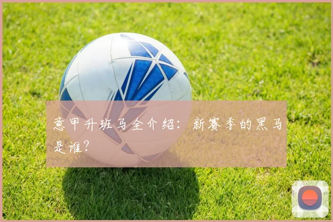 意甲升班马全介绍：新赛季的黑马是谁？
